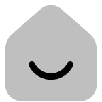 Home Smile SVG Icon